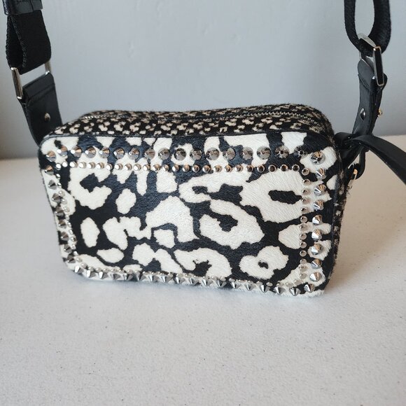 Jimmy Choo Studded Calf Hair Camera Bag "EUC" - Picture 8 of 16